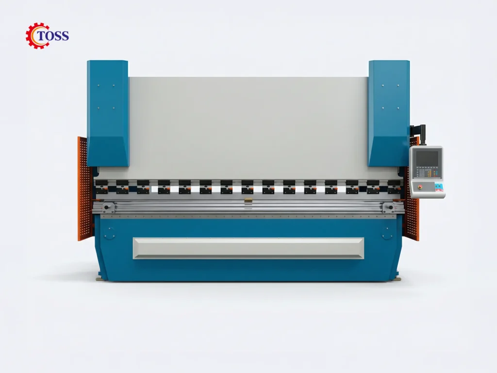 CNC sheet bending machine used for precise metal bending and forming in industrial manufacturing.